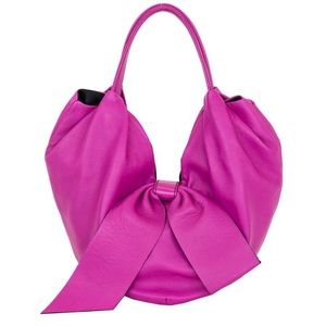 Valentino  Leather Bow 360 Hobo